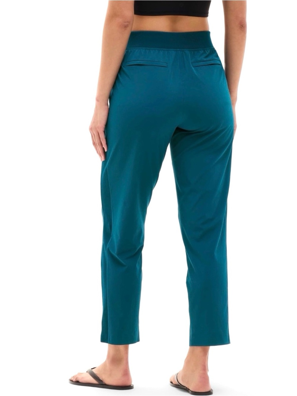 NWT Athleta Brooklyn Ankle Pants In Coastal Teal Size 0 - Picture 2 of 7